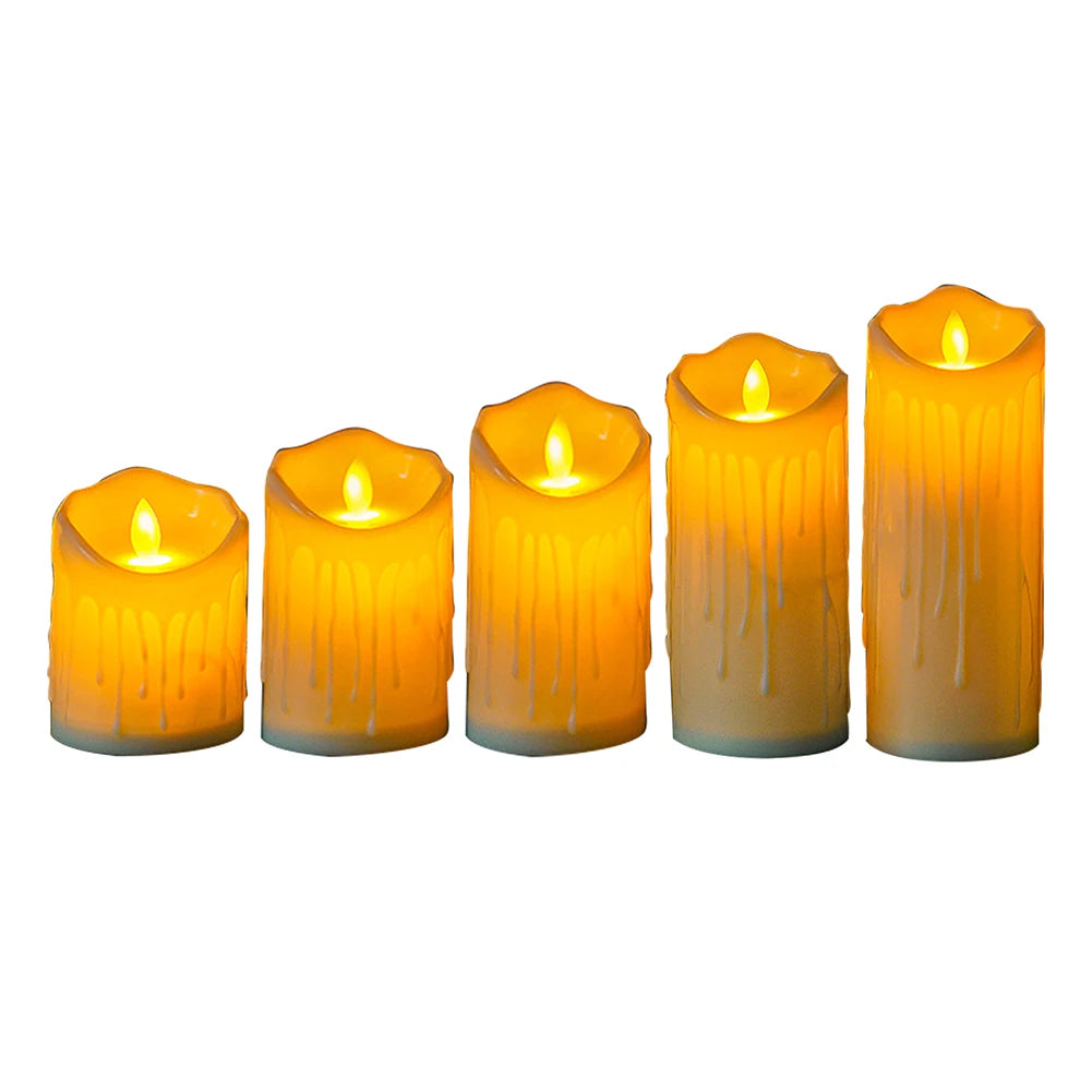 Flameless Flickering Teardrop Led Candles