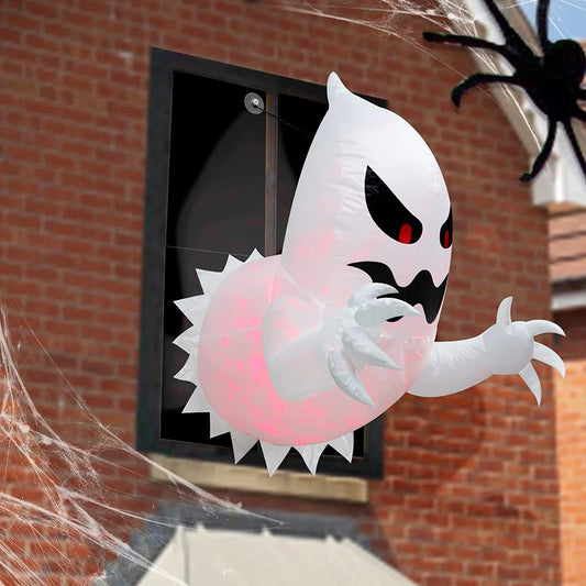 1.4m Halloween Inflatable Ghost Horror Window